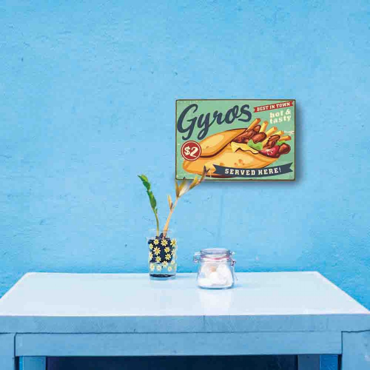 Gyros ξύλινος χειροποίητος πίνακας Gyros ξύλινος χειροποίητος πίνακας
