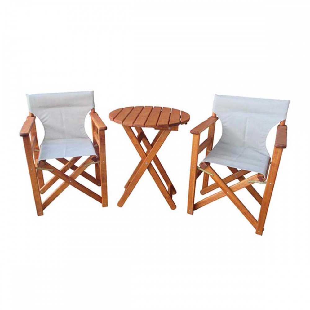 Coffee set τριών τεμαχίων από ξύλο οξυάς