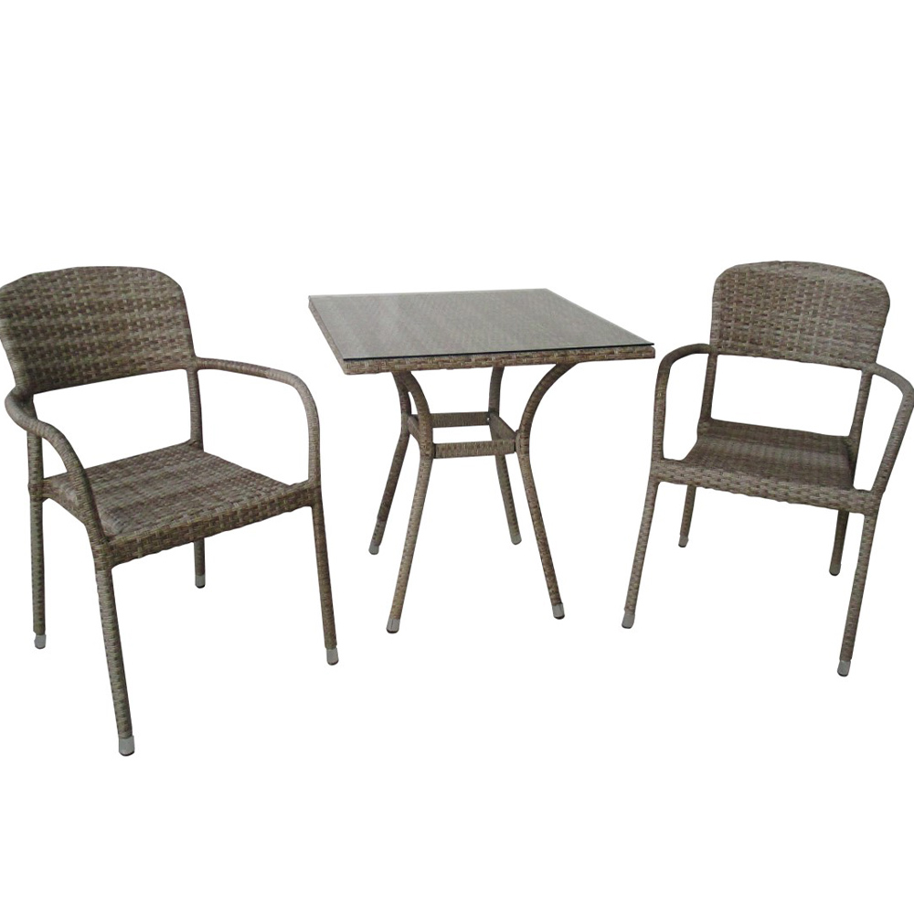 Coffee set τριών τεμαχίων από wicker