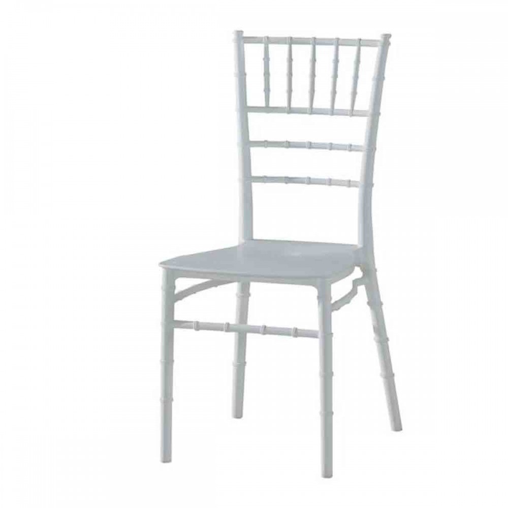 Ilona καρέκλα catering στοιβαζόμενη pp σε λευκό χρώμα 40x46x88 εκ