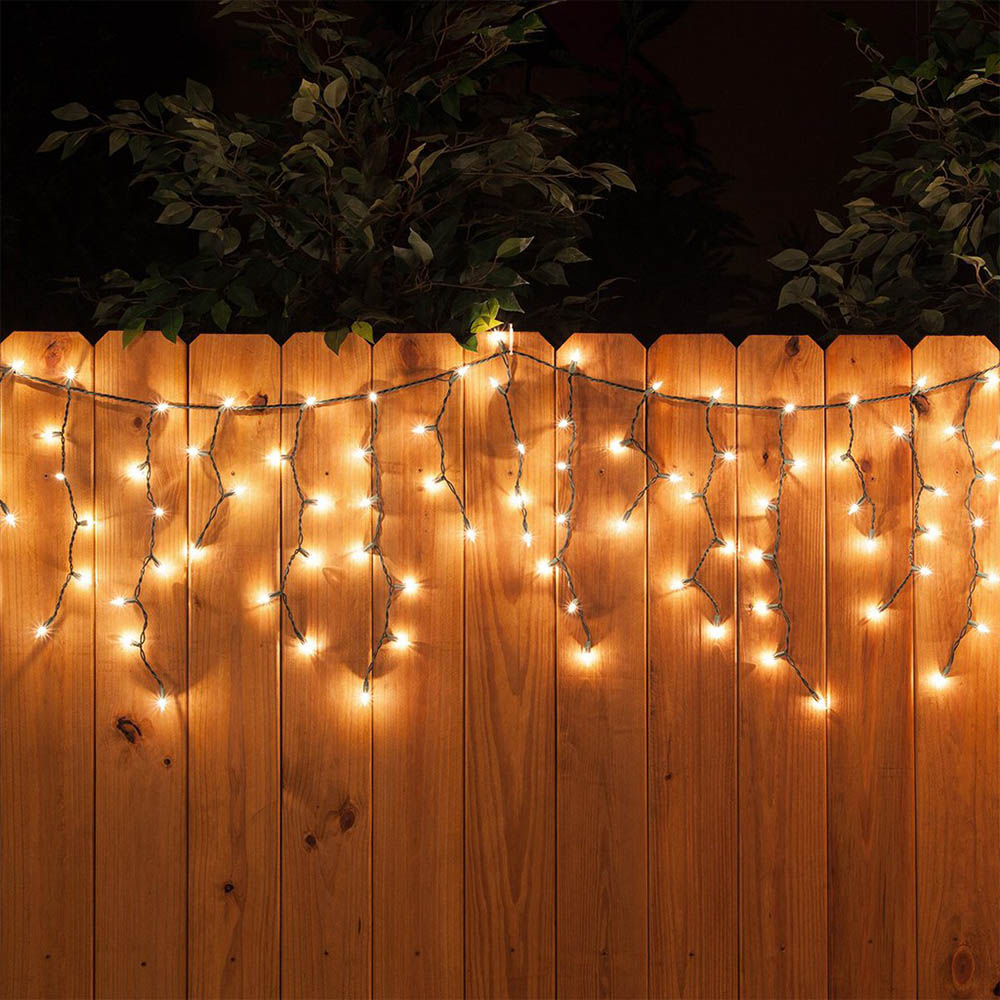 280 αδιάβροχα 20% flashing led IP44 ασύμμετρη βροχή επεκτεινόμενη με μετασχηματιστή και θερμό λευκό φως 600x70 εκ