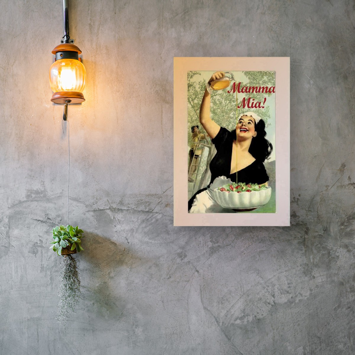 Mamma Mia -Ξύλινος Πίνακας Χειροποίητος 20 x 30 cm Mamma Mia -Ξύλινος Πίνακας Χειροποίητος 20 x 30 cm