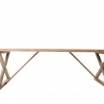 Minerva μοναστηριακό τραπέζι από ξύλο teak 260x100x78 εκ