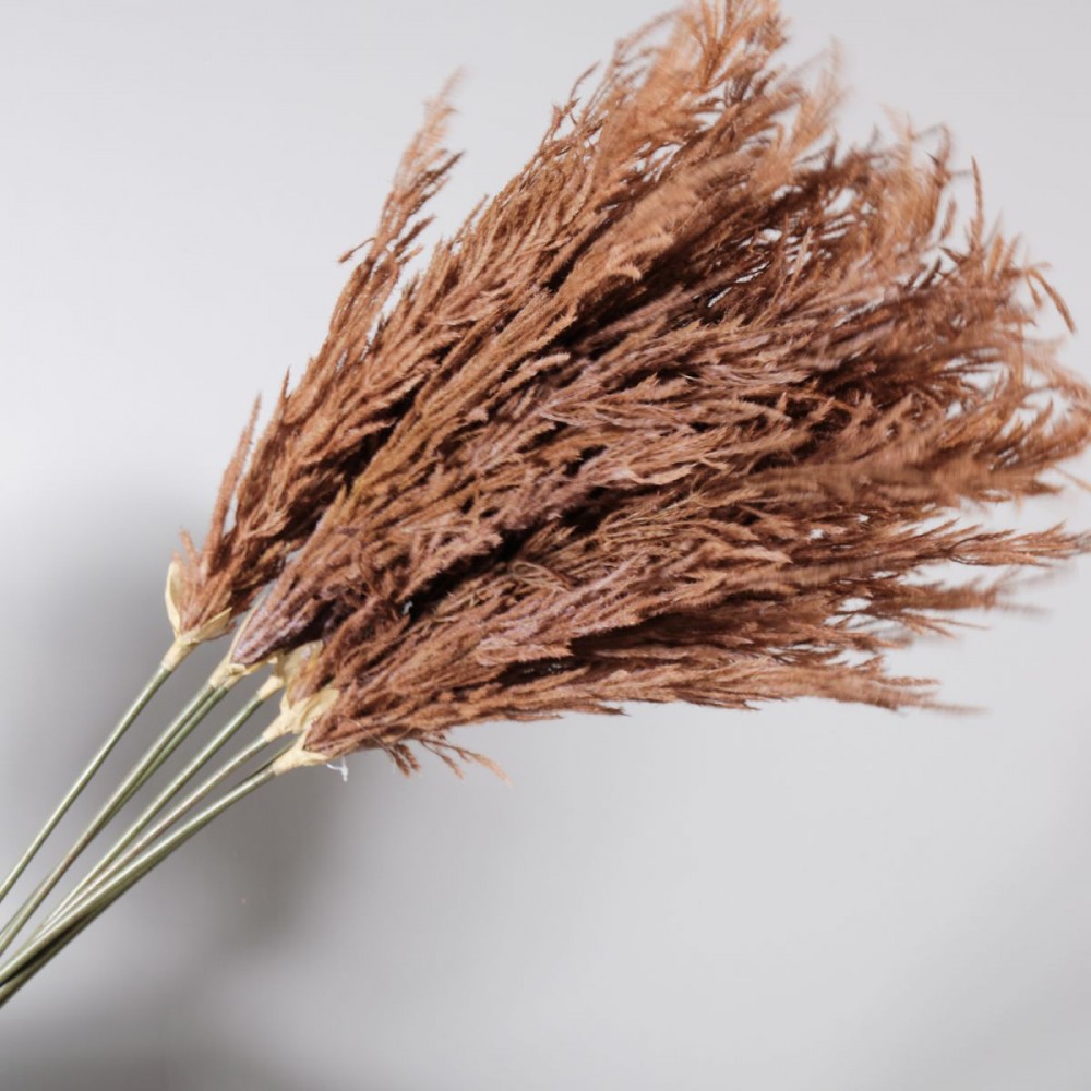 Τεχνητό κλαδί pampas καφέ 124 εκ