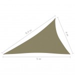 Πανί Σκίασης Τρίγωνο Μπεζ 4 x 5 x 6,4 μ. από Ύφασμα Oxford Πανί Σκίασης Τρίγωνο Μπεζ 4 x 5 x 6,4 μ. από Ύφασμα Oxford