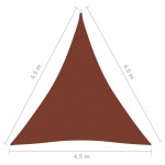 Πανί Σκίασης Τρίγωνο Τερακότα 4,5x4,5x4,5 μ. από Ύφασμα Oxford Πανί Σκίασης Τρίγωνο Τερακότα 4,5x4,5x4,5 μ. από Ύφασμα Oxford
