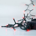 100 Led λαμπάκια IP44 με 8 προγράμματα πράσινο καλώδιο και κόκκινο φως 5μ