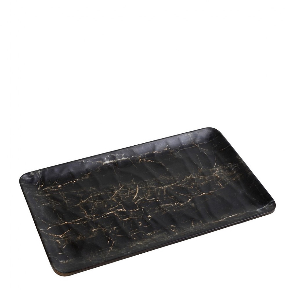 Black Wood hybrid πιατέλα ορθογώνια σετ είκοσι τέσσερα τεμάχια 32.5x26.5 εκ