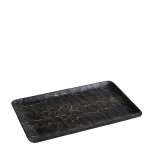 Black Wood hybrid ορθογώνια πιατέλα σετ τριάντα τεμάχια 32.5x17.5 εκ