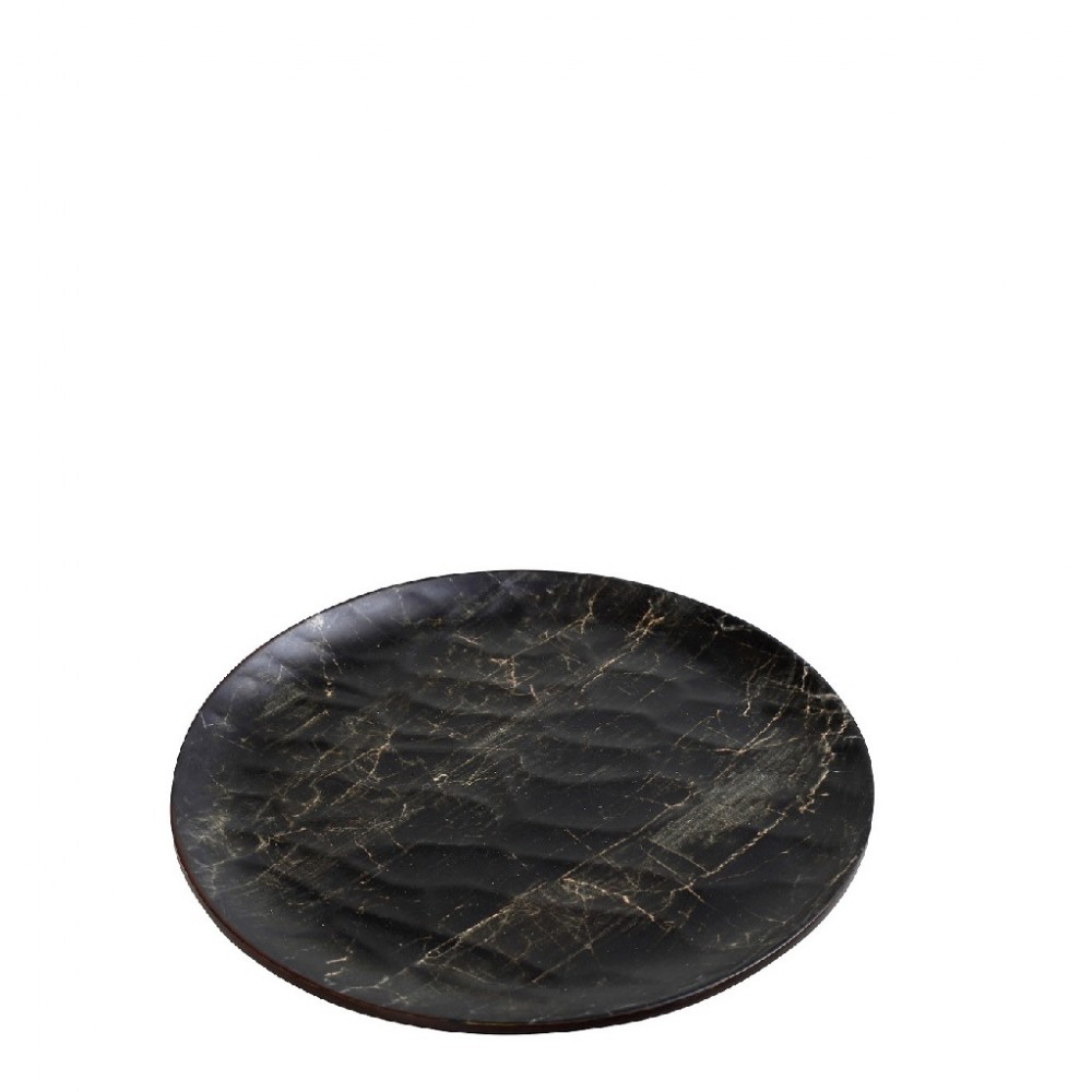 Black Wood hybrid στρογγυλό πιάτο ρηχό σετ εβδομήντα δύο τεμάχια 21 εκ