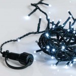 500 Led λαμπάκια IP44 με 8 προγράμματα πράσινο επεκτεινόμενο καλώδιο και soft white φως 25μ