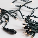 300 led λαμπάκια rubber επεκτεινόμενα με πράσινο καλώδιο θερμό λαμπάκι Ip44 30 μέτρα