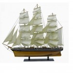 Ιστιοφόρο καράβι ξύλινο διακοσμητικό 105x28x83 εκ