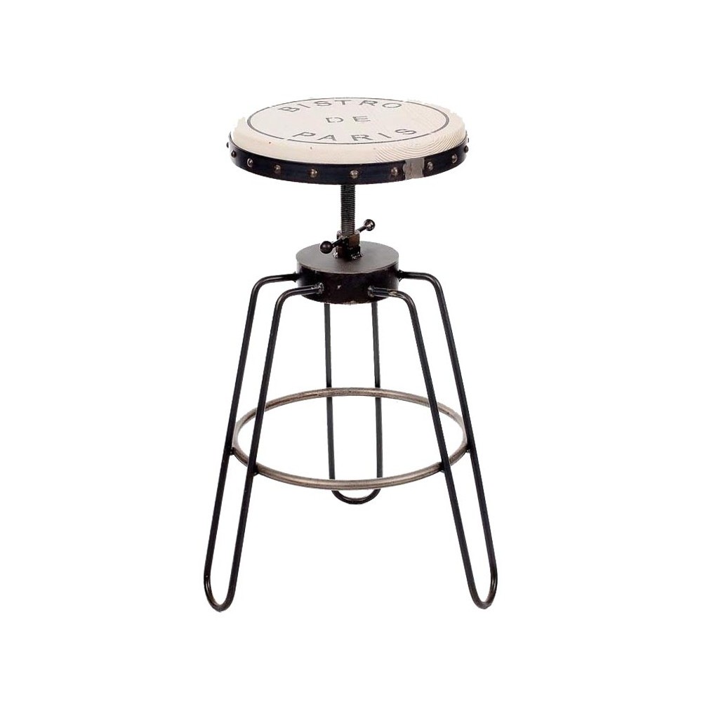 Dale Bistro industrial μεταλλικό σκαμπό σε διάφορα χρώματα 46x46x75 εκ