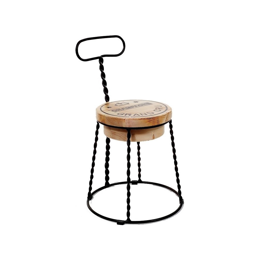 Afro Champagne μεταλλική καρέκλα σε διάφορα χρώματα 46x45x74 εκ