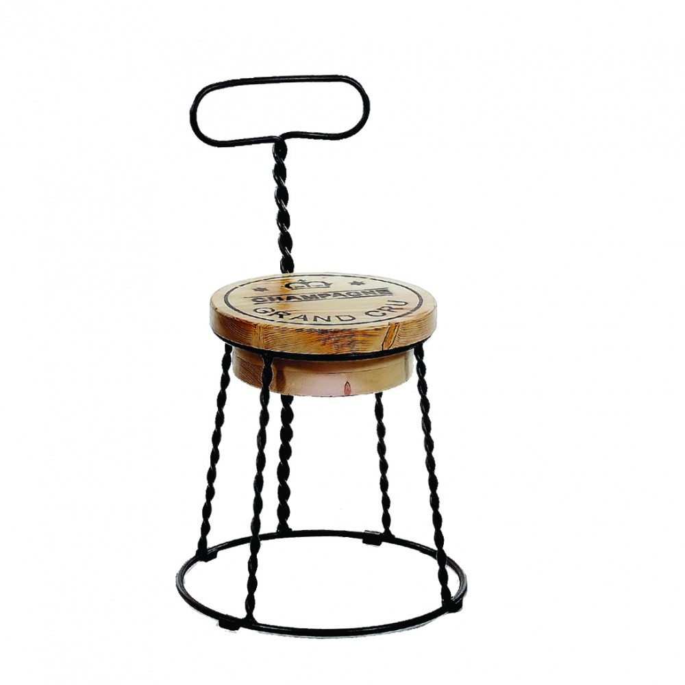 Afro Champagne μεταλλική καρέκλα σε διάφορα χρώματα 46x45x74 εκ