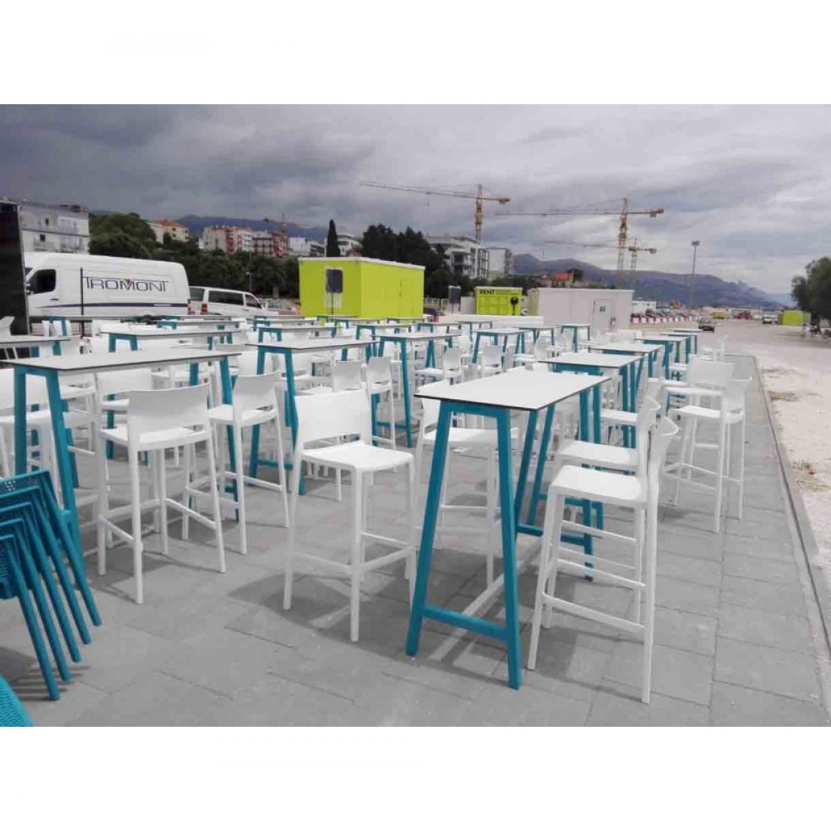Bakhita σκαμπό bar Technopolymer σε δύο ύψη Bakhita σκαμπό bar Technopolymer σε δύο ύψη