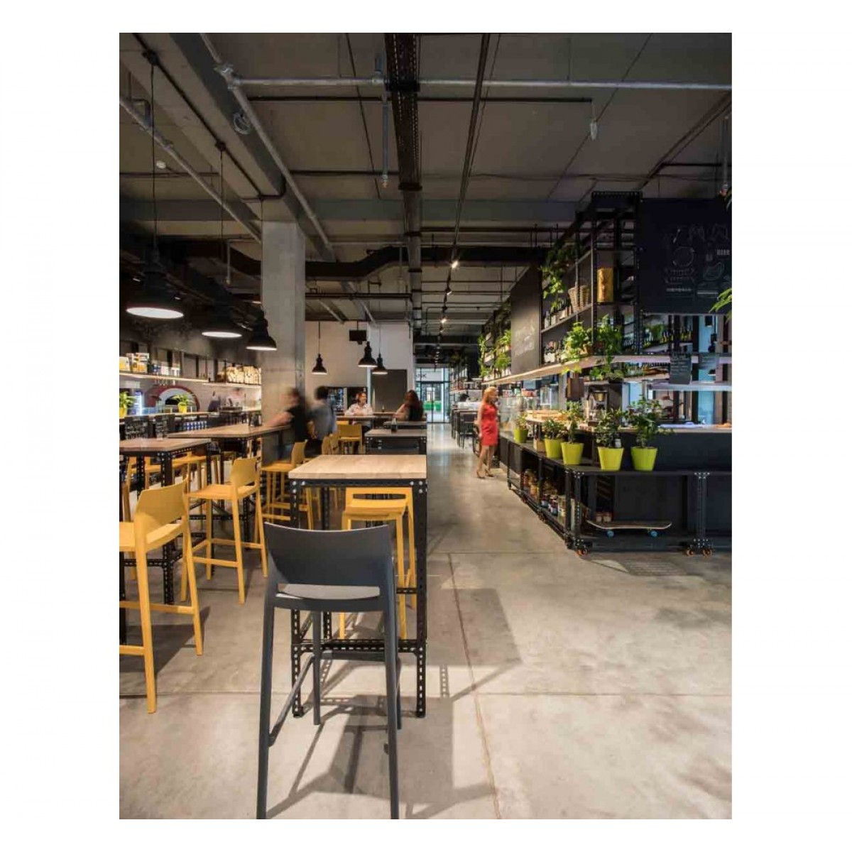 Bakhita σκαμπό bar Technopolymer σε δύο ύψη Bakhita σκαμπό bar Technopolymer σε δύο ύψη