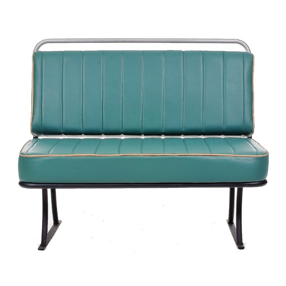 Bus Seat industrial μεταλλικός διθέσιος καναπές σε διάφορα χρώματα και υλικά 110x65x90 εκ