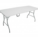 Milano ECO μεταλλικό πτυσσόμενο τραπέζι 182x75x74 εκ