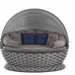Lungo daybed από μέταλλο και σχοινί 180x80 εκ Lungo daybed από μέταλλο και σχοινί 180x80 εκ