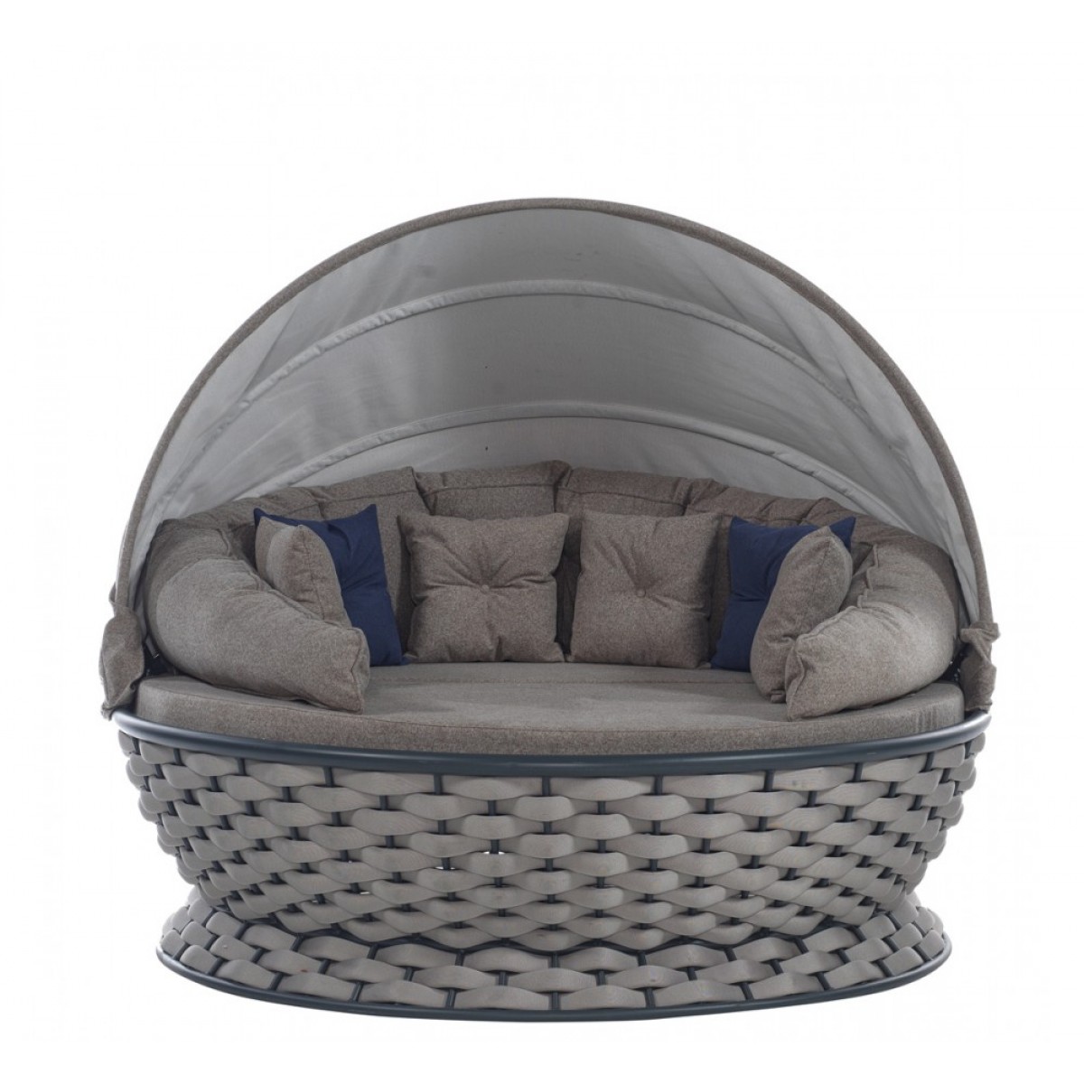 Lungo daybed από μέταλλο και σχοινί 180x80 εκ Lungo daybed από μέταλλο και σχοινί 180x80 εκ