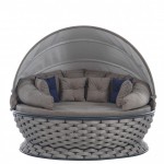 Lungo daybed από μέταλλο και σχοινί 180x80 εκ Lungo daybed από μέταλλο και σχοινί 180x80 εκ