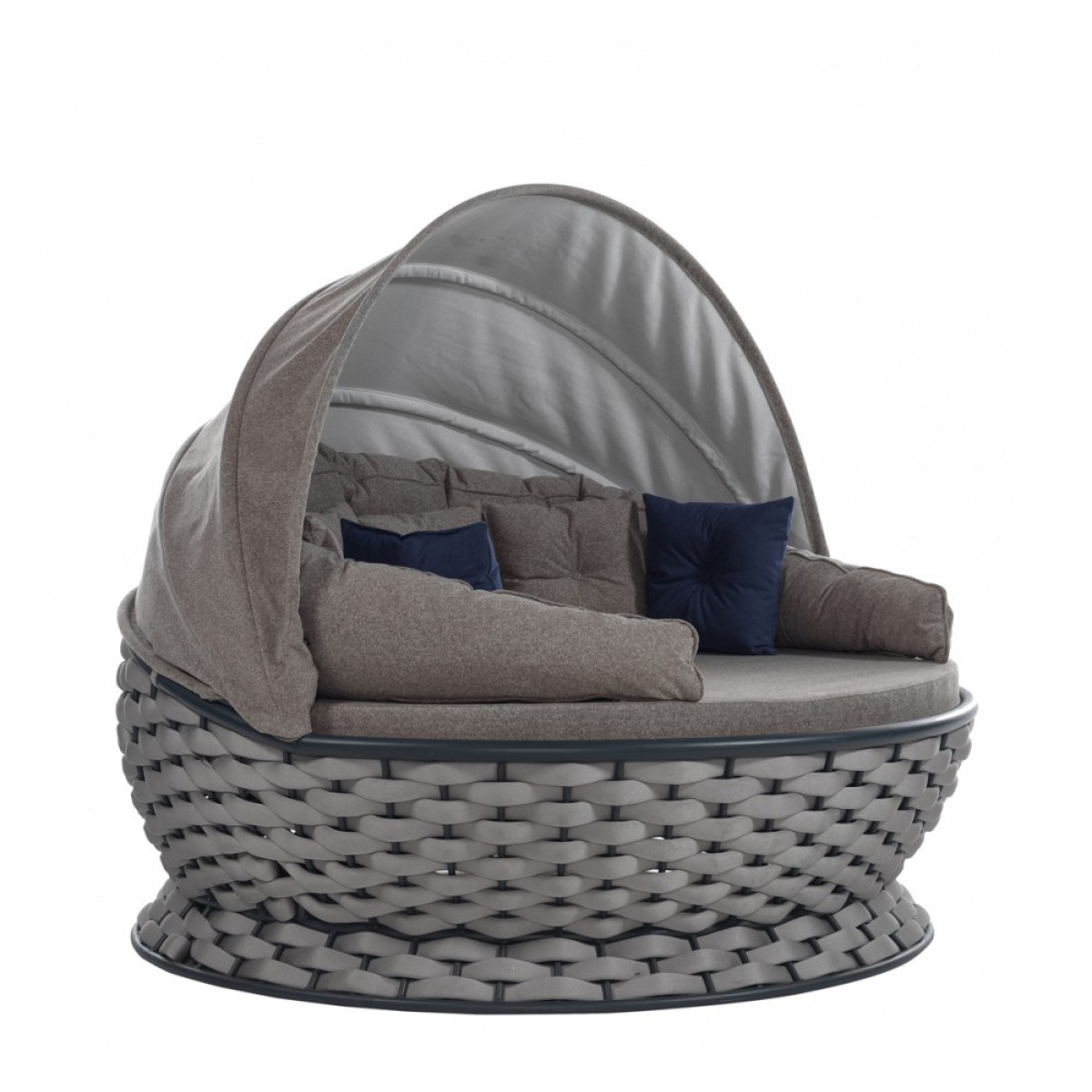 Lungo daybed από μέταλλο και σχοινί 180x80 εκ Lungo daybed από μέταλλο και σχοινί 180x80 εκ