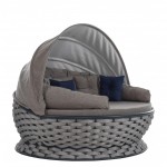 Lungo daybed από μέταλλο και σχοινί 180x80 εκ Lungo daybed από μέταλλο και σχοινί 180x80 εκ