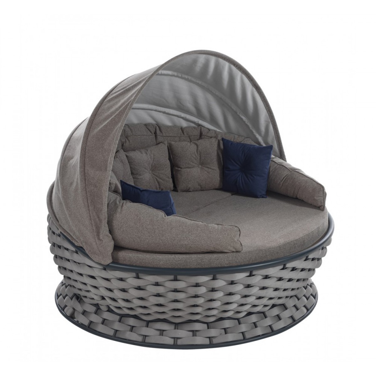 Lungo daybed από μέταλλο και σχοινί 180x80 εκ Lungo daybed από μέταλλο και σχοινί 180x80 εκ