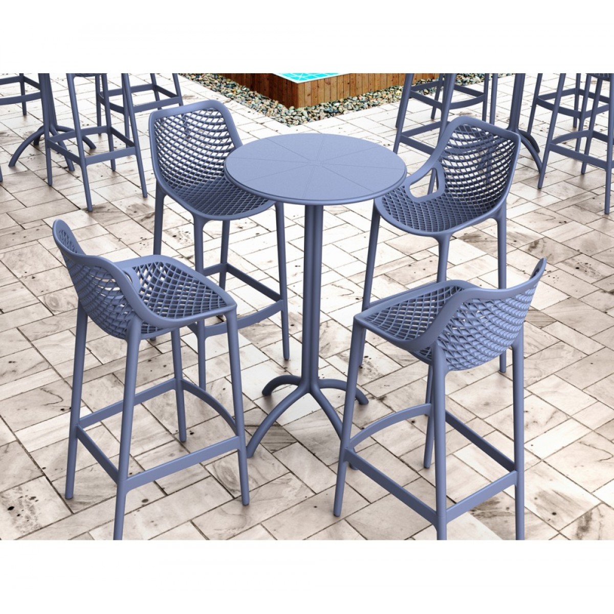 Air σκαμπό bar pp & fiber glass σε δύο ύψη και σε ποικιλία χρωμάτων Air σκαμπό bar pp & fiber glass σε δύο ύψη και σε ποικιλία χρωμάτων