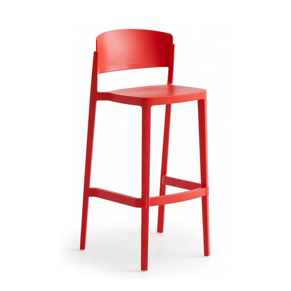 Abuela Stool Technopolymer σκαμπό bar σε ποικιλία χρωμάτων 50x45x101 εκ