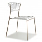 Lisa club μεταλλική καρέκλα 52x60x78 εκ Lisa club μεταλλική καρέκλα 52x60x78 εκ