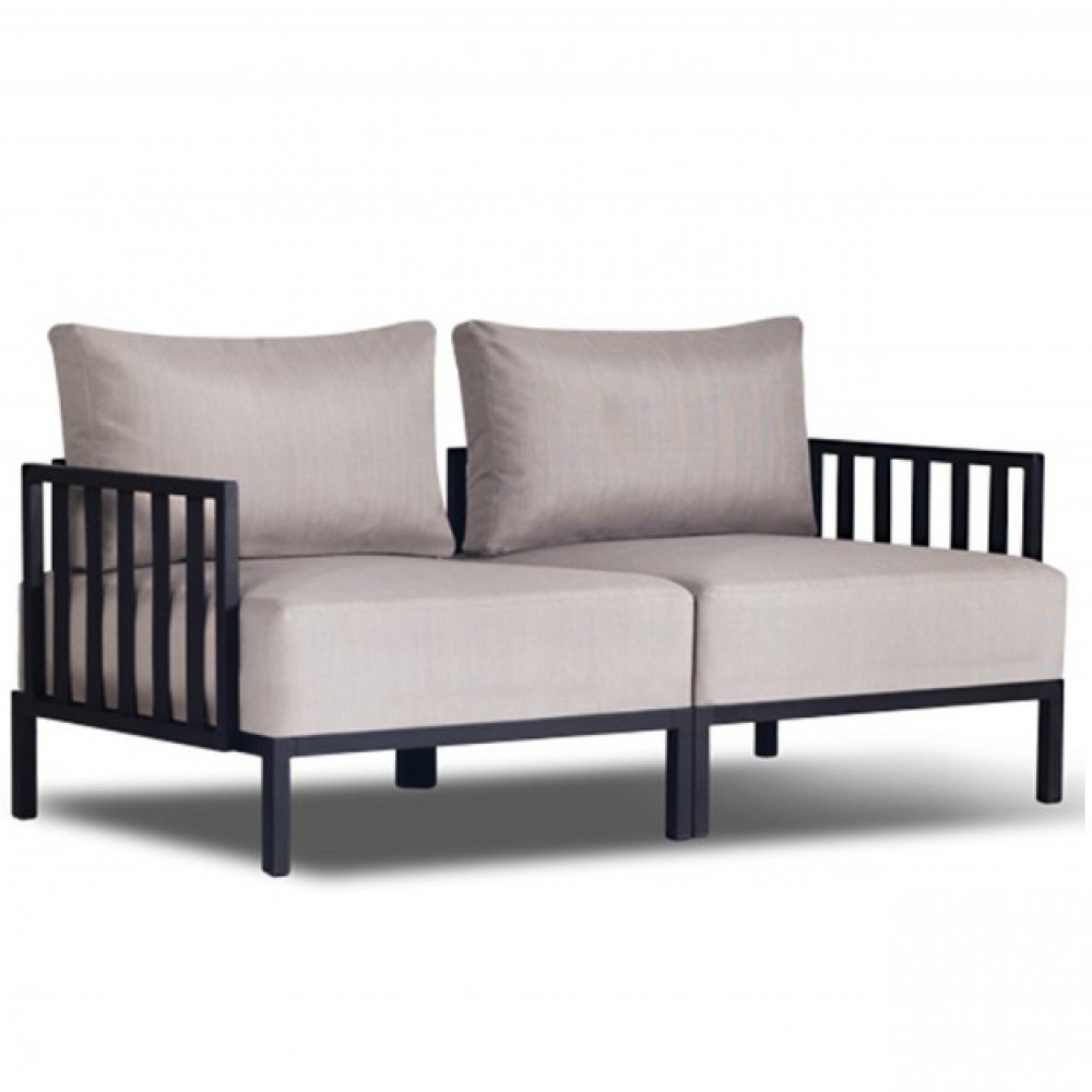 Slim stripe διθέσιος καναπές με μαξιλάρια σε διάφορα χρώματα 148x74x68.7 εκ