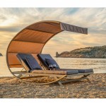 Crescent daybed αλουμινίου 170x222x185 εκ