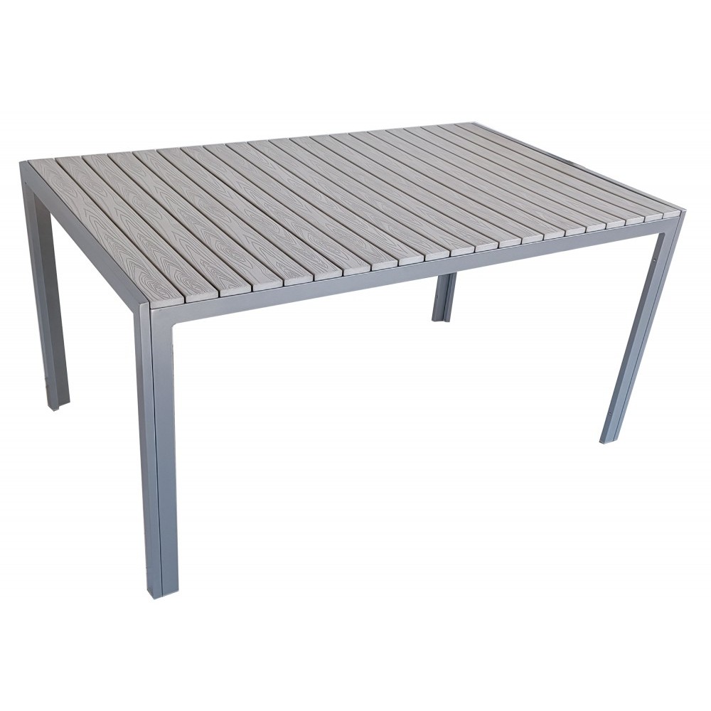 Ferrara II τραπέζι αλουμινίου σε δύο χρώματα 150x90x74 εκ