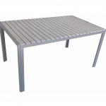 Ferrara II τραπέζι αλουμινίου σε δύο χρώματα 150x90x74 εκ