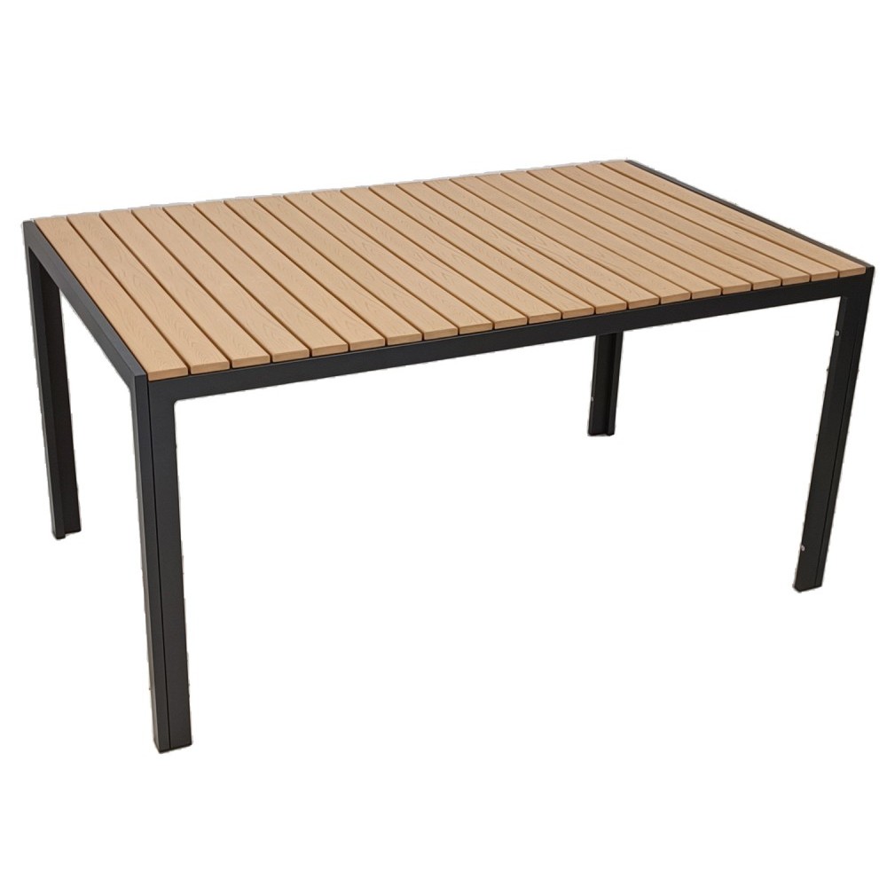 Ferrara II τραπέζι αλουμινίου σε δύο χρώματα 150x90x74 εκ