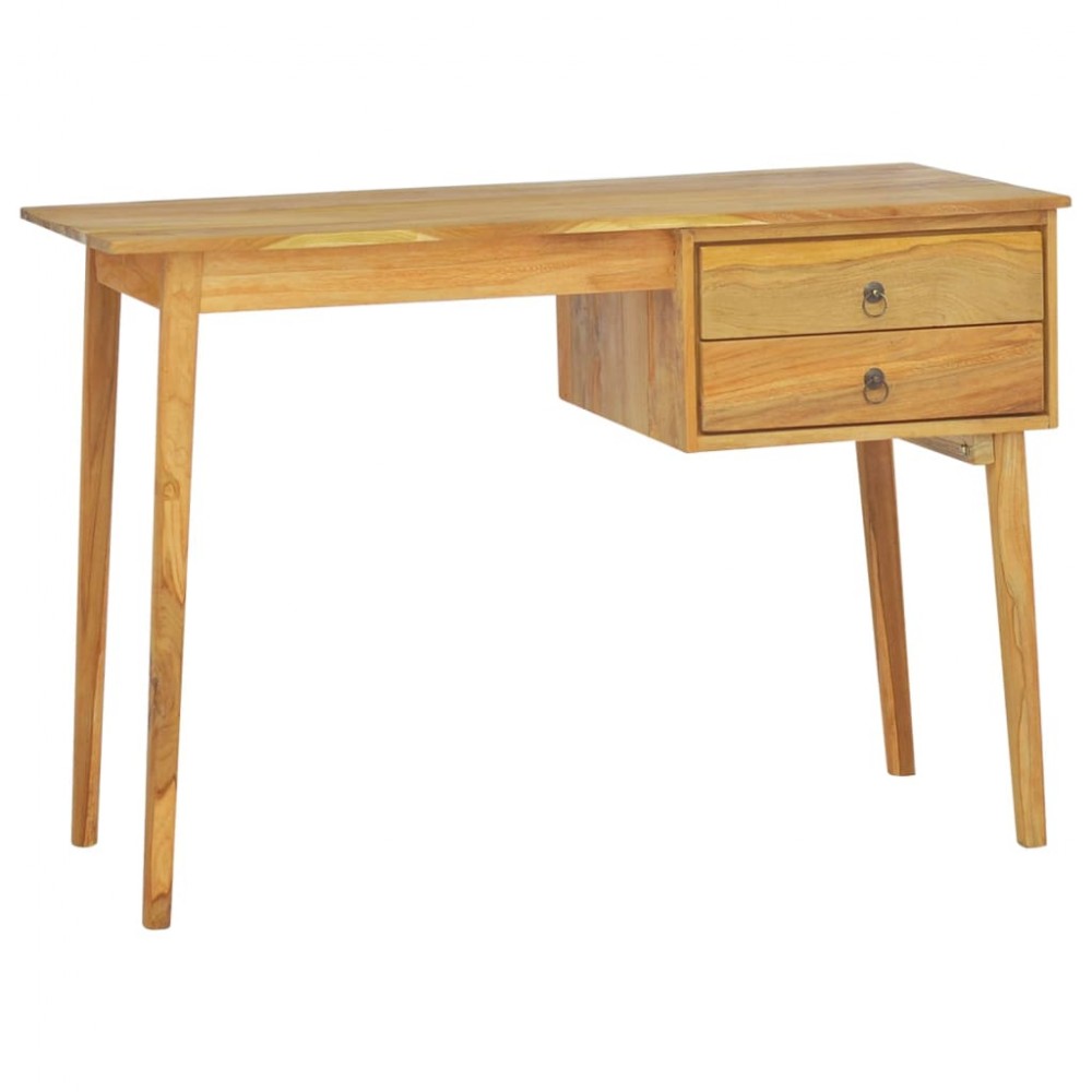 Γραφείο με δύο συρτάρια από μασίφ ξύλο teak 110x52x75 εκ