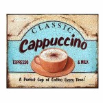 Cappuccino Retro Πίνακας Χειροποίητος Cappuccino Retro Πίνακας Χειροποίητος