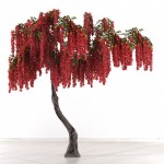 Blossom τεχνητό δέντρο γλυσίνια κόκκινη 340 εκ