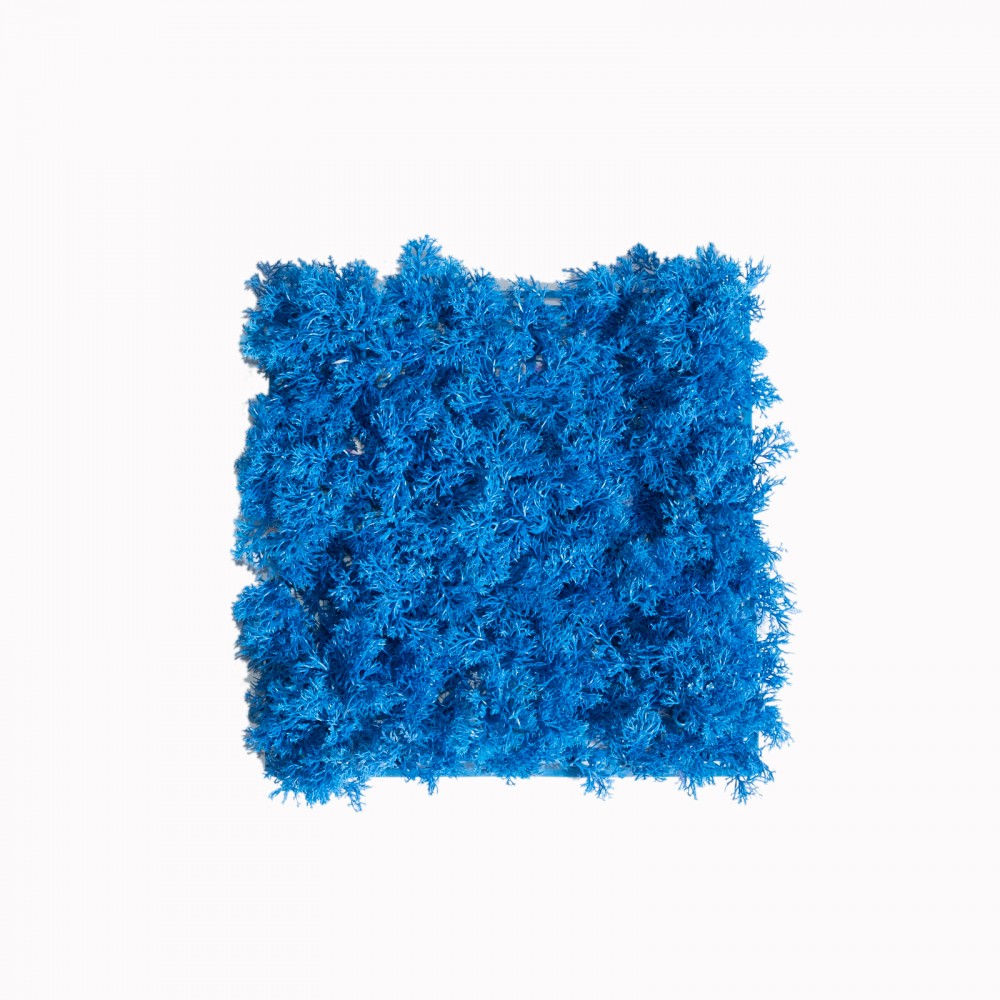 Super Moss πάνελ με τεχνητή φυλλωσιά σε μπλε χρώμα 25x25 εκ