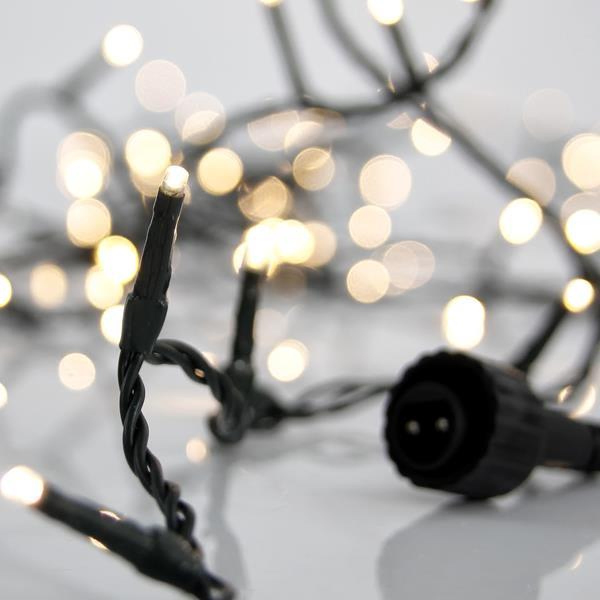800 Led λαμπάκια επεκτεινόμενα με μετασχηματιστή ρεύματος πράσινο καλώδιο IP44 λευκό θερμό απαλό φως 16μ