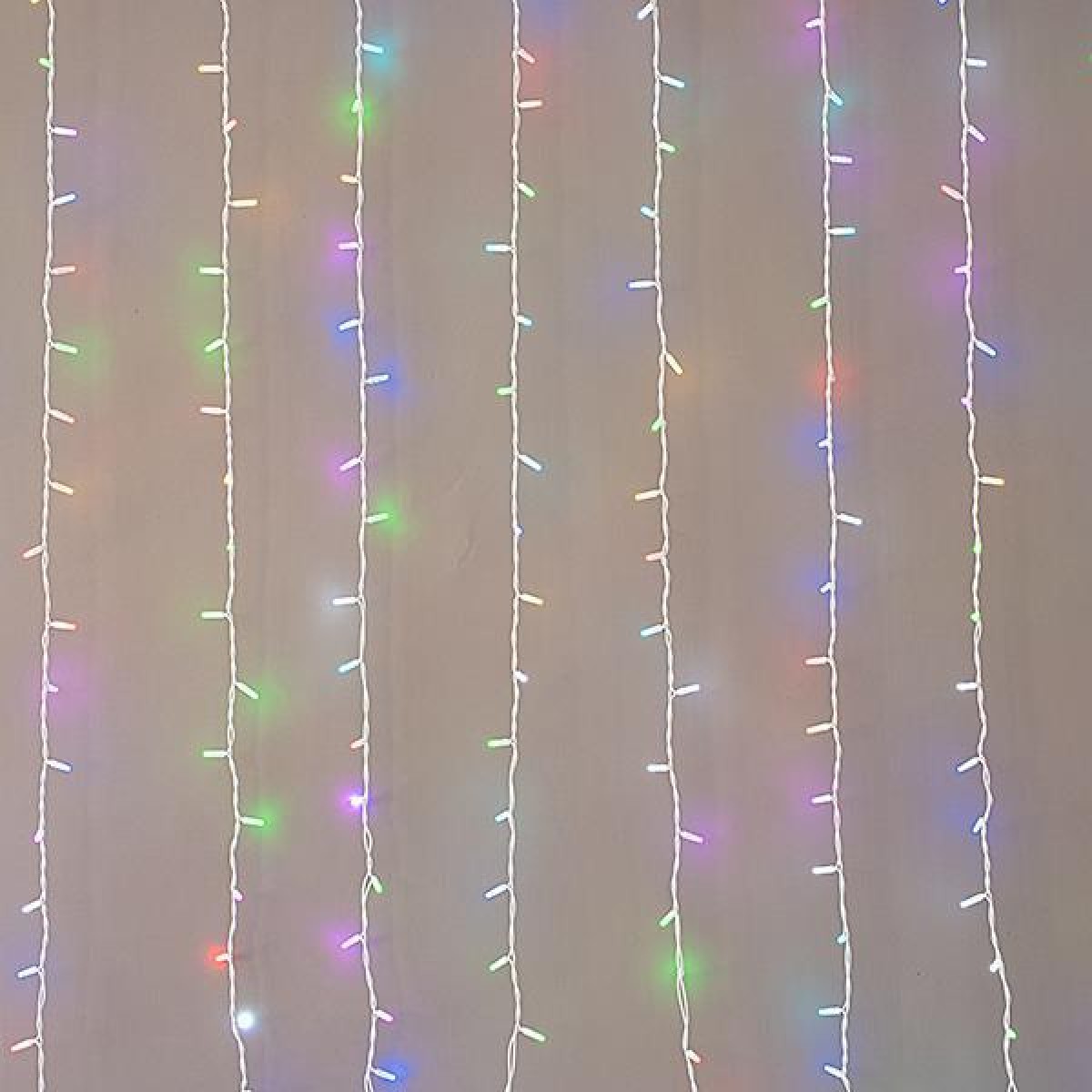 480 led κουρτίνα με λευκό καουτσούκ καλώδιο χωρίς μετασχηματιστή IP65 synchronous RGBW 300x300 εκ