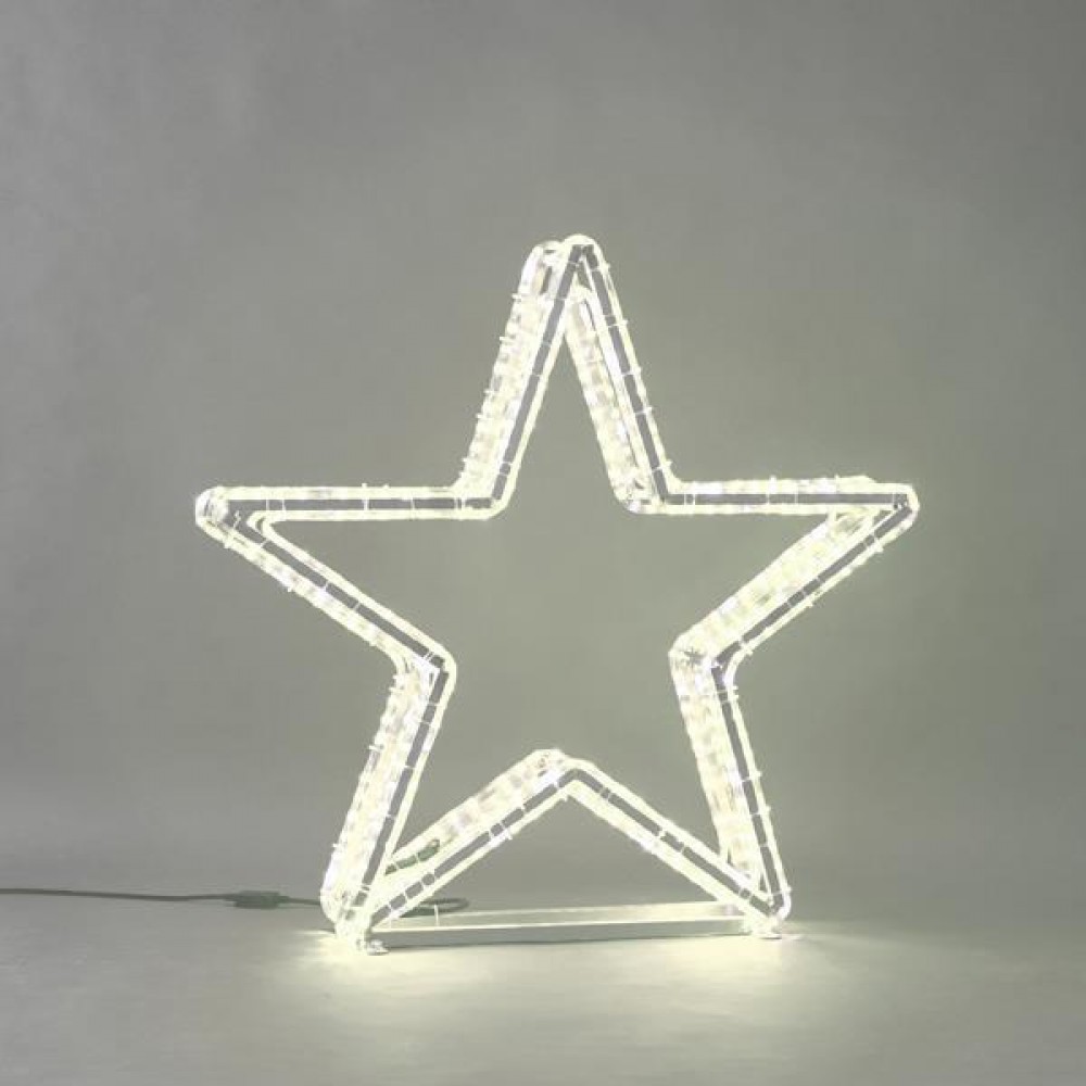Επαγγελματικό σχέδιο αστέρι 3D Led φωτοσωλήνας με led Flash ψυχρό λευκό φως Ip65 95X14X98 εκ