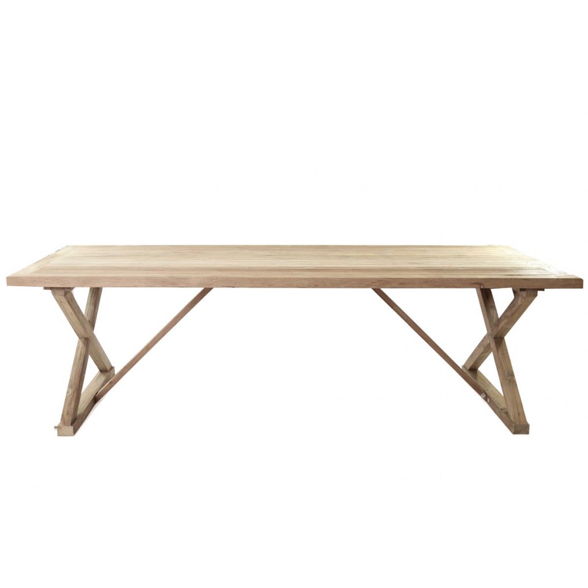 Minerva μοναστηριακό τραπέζι από ξύλο teak 260x100x78 εκ
