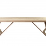 Minerva μοναστηριακό τραπέζι από ξύλο teak 260x100x78 εκ