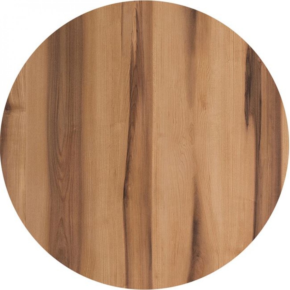 High Pressure Laminated στρογγυλή επιφάνεια τραπεζιού σε φυσική απόχρωση 60x12 εκ