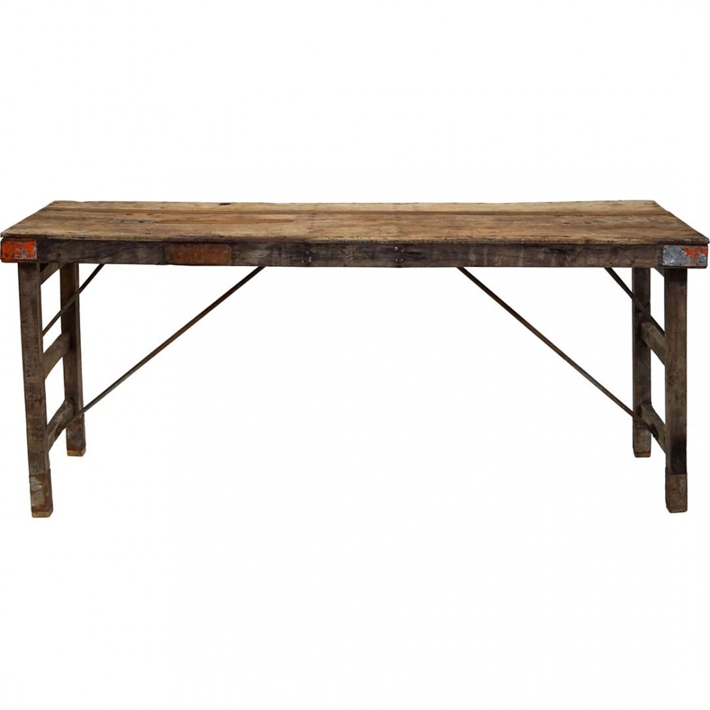 Goa τραπέζι από ανακυκλωμένο ξύλο 175x58x75 εκ
