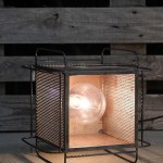 Torch μεταλλικό μονόφωτο φωτιστικό οροφής με διάτρητο σχέδιο σε ανθρακί απόχρωση 33x33x27 εκ